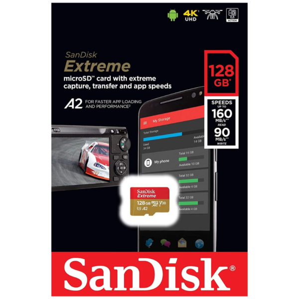 SanDisk 128GB Extreme UHS-I MicroSDXC Card with SD Adapter price in srilanka