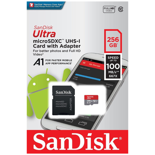 Sandisk 256GB MicroSDHC Card Class10 price in srilanka