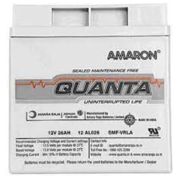 Amaron Quanta SMF-VRLA 12V 26AH Battery price in srilanka