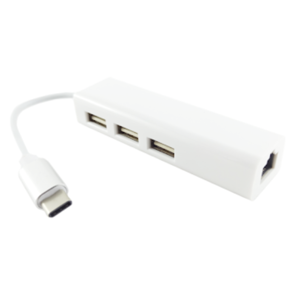 Type C to 3 Port USB Hub with Ethernet Adapter price in srilanka