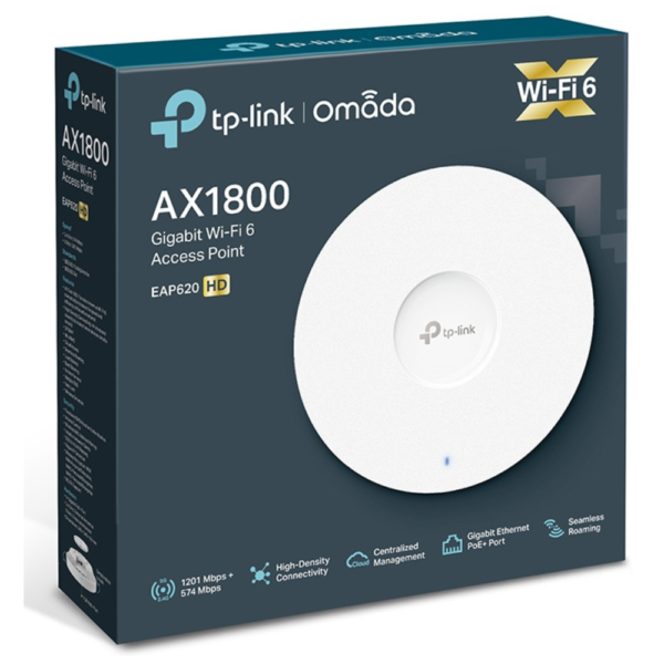 TP Link AX1800 Dual Band Gigabit Ceiling Mount WiFi 6 Access Point -Eap620HD price in srilanka