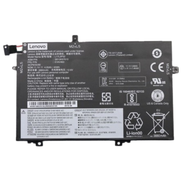 Lenovo 01AV463 L17L3P52 ThinkPad L14 L15 L480 Original Laptop Battery price in srilanka