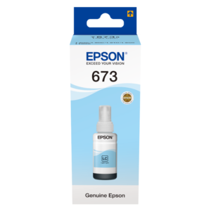 Epson 673 Light Cyan Original Ink Bottle price in srilanka