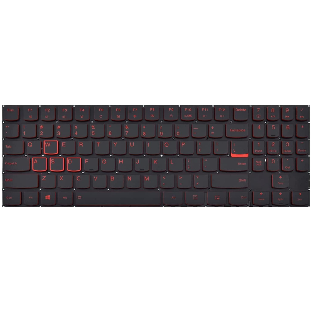 New OEM Lenovo Legion Y520 / Y720 Red Backlit Keyboard - US Layout QWERTY