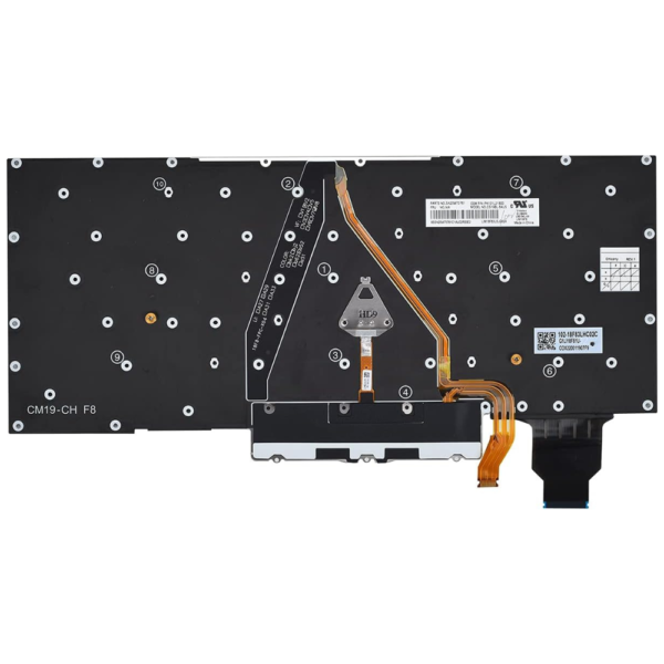 Lenovo Thinkpad X1 Carbon 7th Gen 2019 20R2 Thinkpad X1 Carbon 8th Gen 2020 Backlit Laptop Keyboard (6M) - Image 2