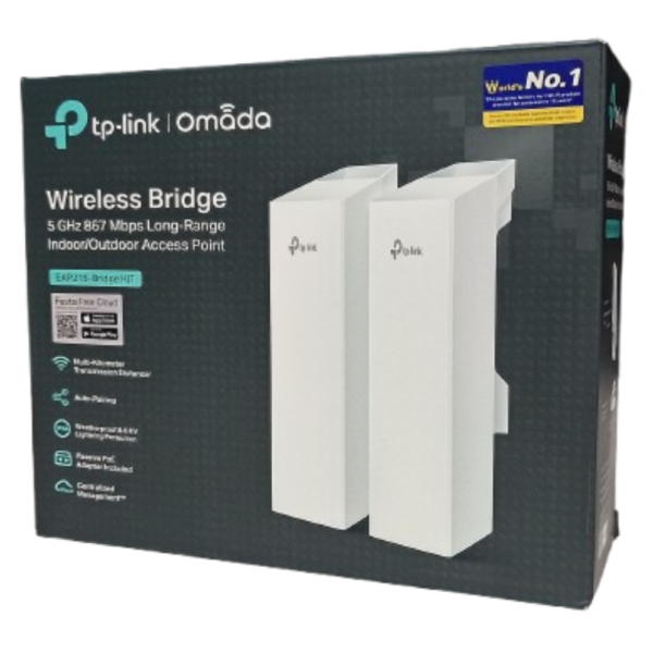 Tp Link Wireless Bridge 5 GHz 867 Mbps Long-Range Indoor/Outdoor Access Point-EAP215-Bridge KIT price in srilanka