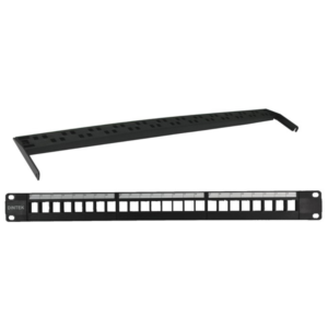 Dintek 1U 19' UTP CAT 6 Snap-In 24 Port Patch Panel With Cable Manager price in srilanka