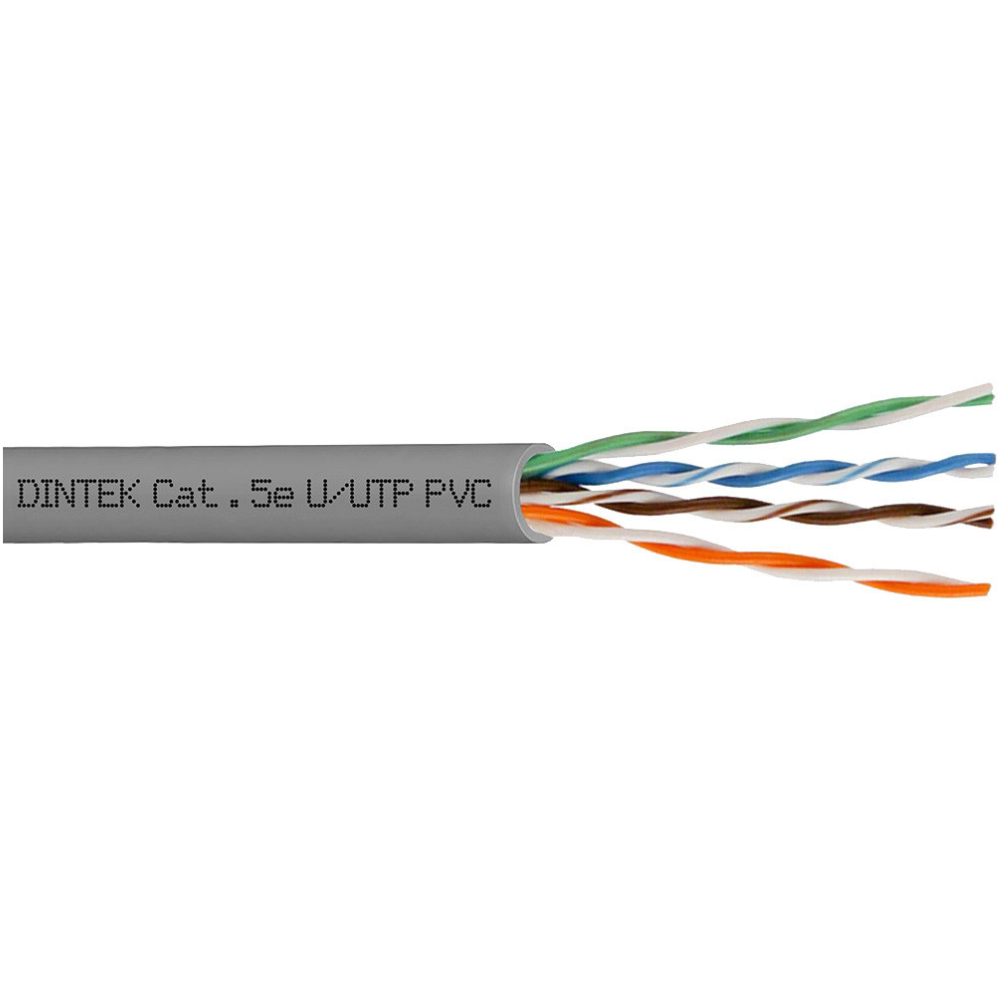 Dintek (Taiwan) Cat 5E UTP 24AWG Full Copper 305M Gray Network Cable Box- 1101-03034 - Image 2