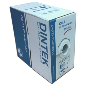 Dintek (Taiwan) Cat 6 UTP 23AWG Full Copper 305M Gray Network Cable Box-1101-04044 price in srilanka