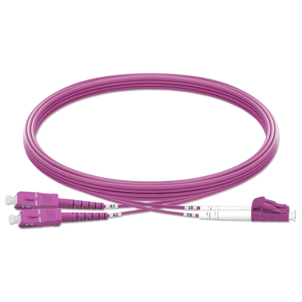 Dintek (Taiwan) SC-LC Duplex Fiber Optic 2M Patch Cord 50/125 MM OM4 price in srilanka