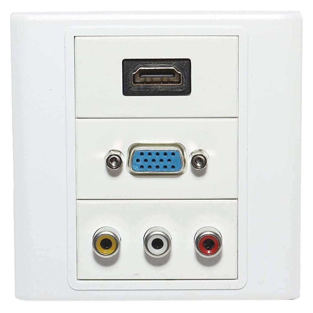 HDMI VGA 3RCA Faceplate price in srilanka