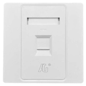 A&G (France) 1 Port RJ45 Faceplate with Shutter-102-00101 price in srilanka