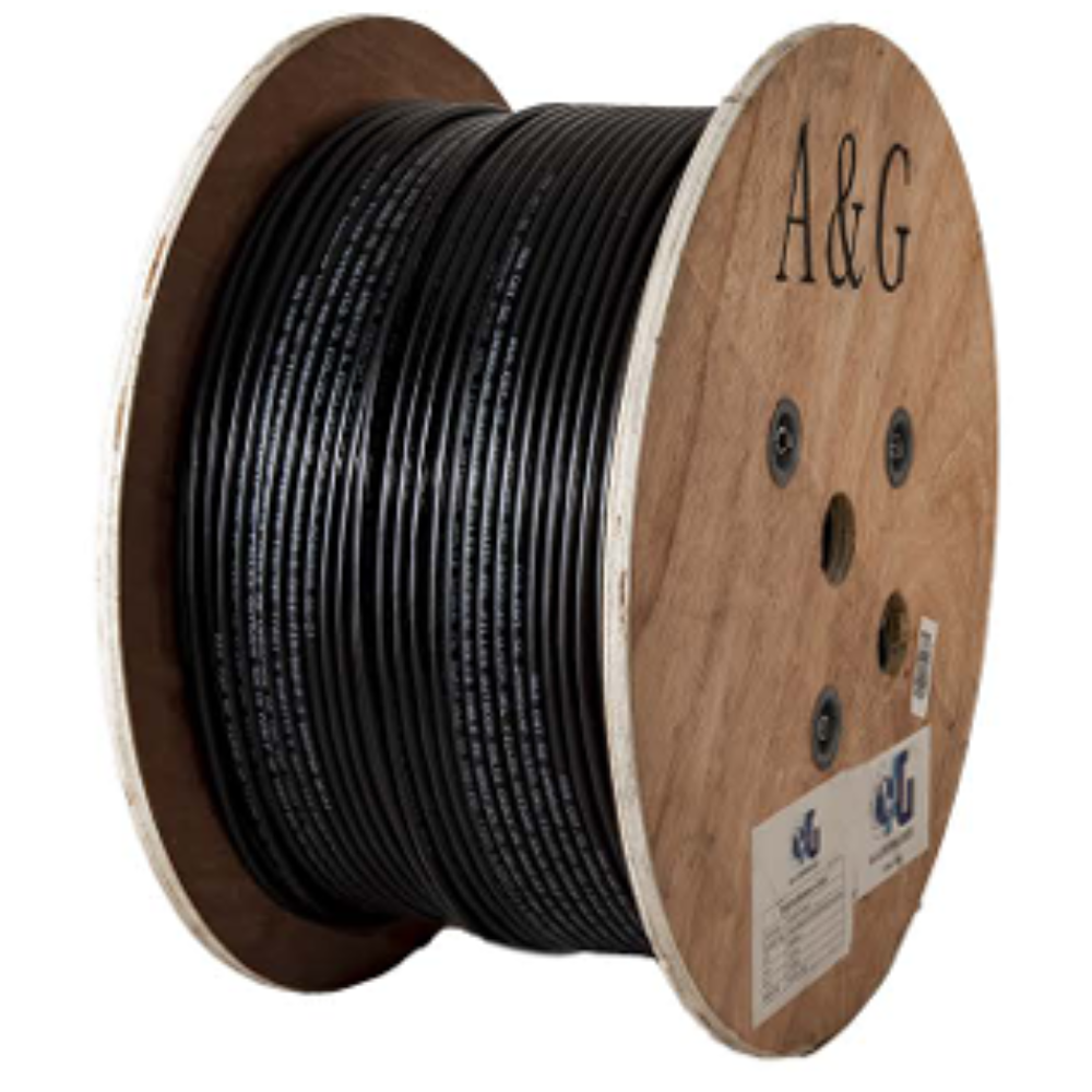 A&G (France) Cat 5E UTP Outdoor Cable PE Jacket with Jelly Filled-Black 305M Roll-108-56003 price in srilanka