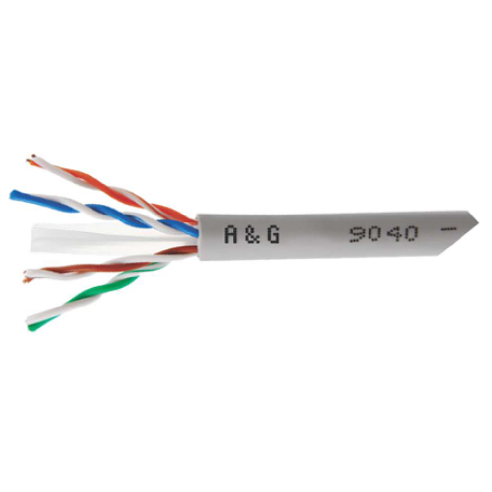 A&G (France) Cat 6 U/UTP 23AWG LSZH Full Copper Grey 305M Roll-108-61021 - Image 2