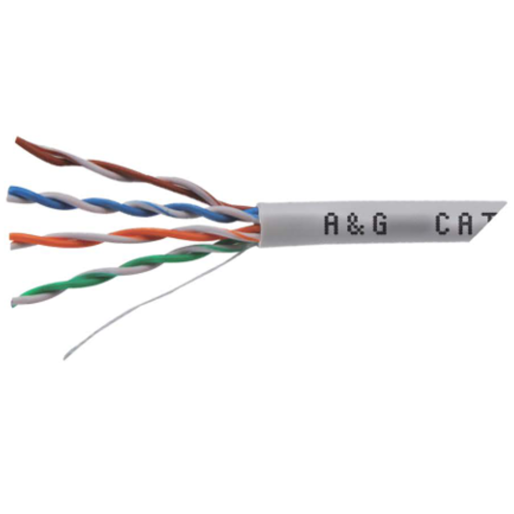 A&G (France) Cat5E S/FTP Full Copper Shielded Grey 305M Drum - Image 2