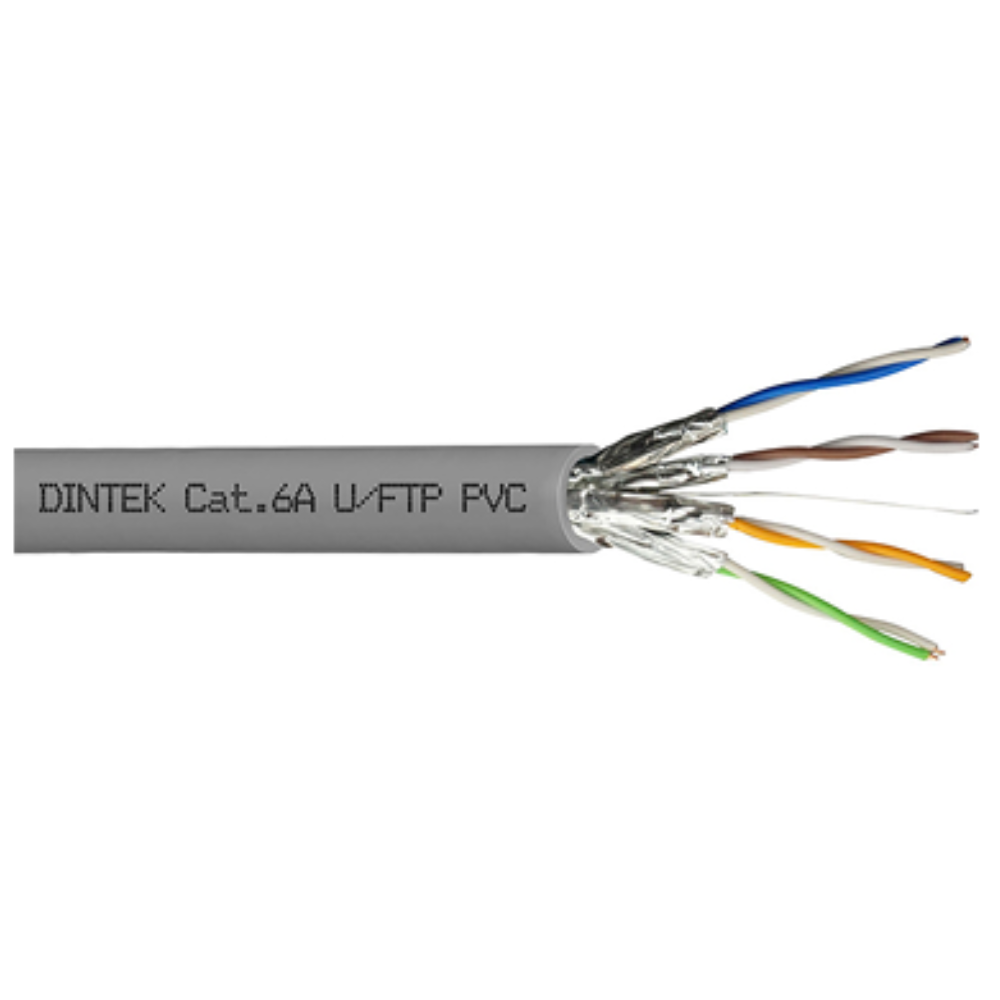 Dintek (Taiwan) Cat 6A 4P U/FTP 23AWG Full Copper Solid Gray 305M/Reel - 1105-06023 - Image 2