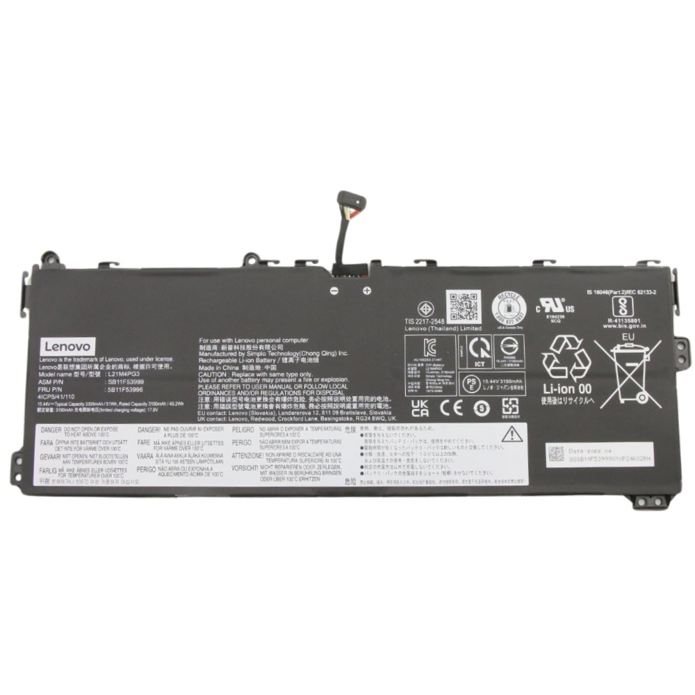 Lenovo L21M4PG3 L21D4PG3 L21L4PG3 L21C4PG3 13w Yoga Gen 2 Original Laptop Battery price in srilanka