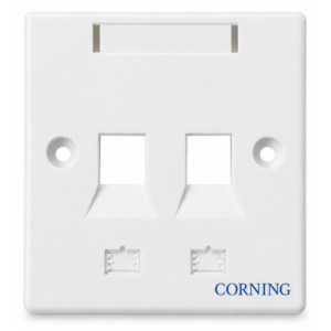 3M Corning (USA) Cat 6 Dual RJ45 Faceplate price in srilanka