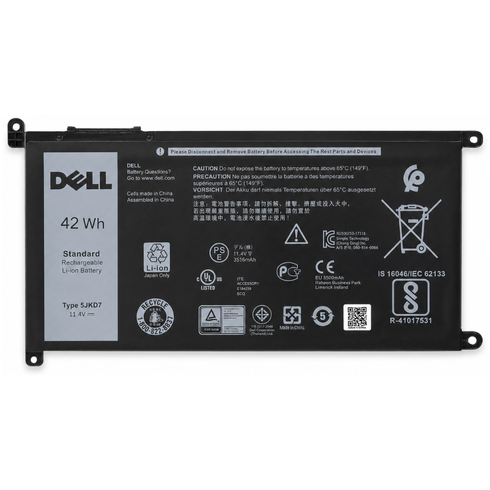 Dell 51KD7 Chromebook 11 3180 3181 3400 5190 Original Laptop Battery price in srilanka