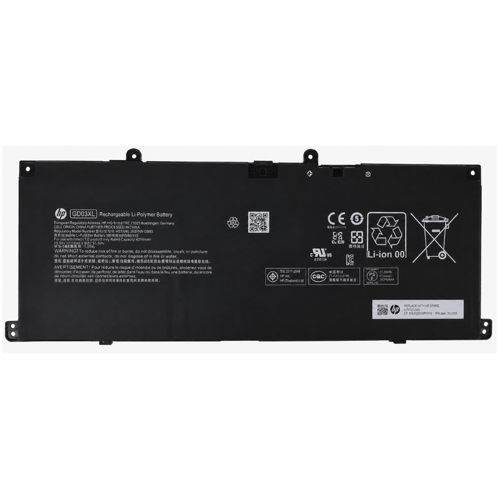 HP GD03XL Envy X360 14-FA0004CI Pavilion 16-AF0050TU OmniBook 5 16-AF1090TU Original Laptop Battery price in srilanka