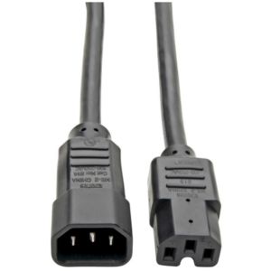 Telin (Hong Kong) C14 to C15 Power Extension Cable (3×0.75mm) 1m – Enterprise High-Temperature Jumper Cable price in srilanka