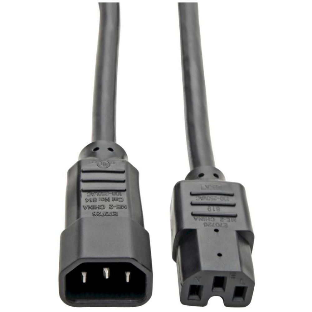 Telin (Hong Kong) C14 to C15 Power Extension Cable (3×0.75mm) 1m – Enterprise High-Temperature Jumper Cable price in srilanka