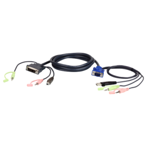 ATEN (Taiwan) 1.8m USB VGA to DVI-A KVM Cable with Audio - 2L-7DX2U price in srilanka