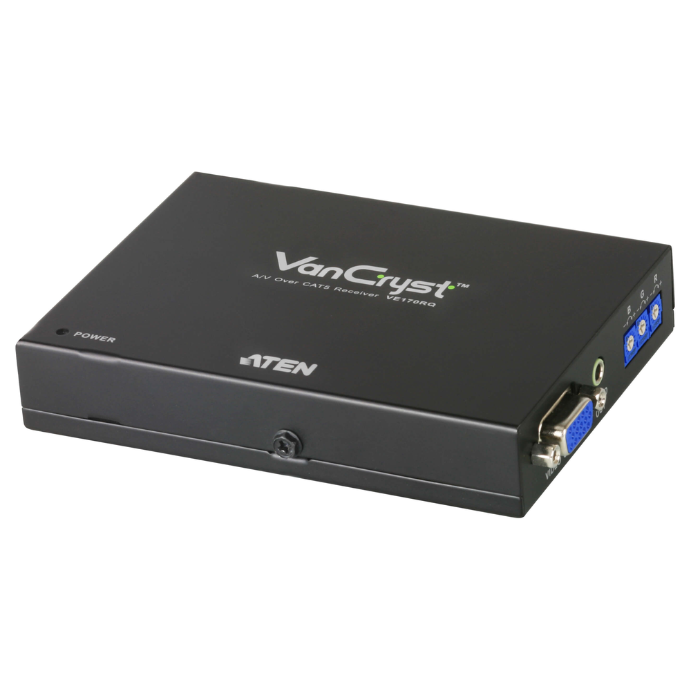ATEN (Taiwan) VGA/Audio Cat 5 Receiver with Deskew (1280 x 1024@300m) - VE170RQ price in srilanka