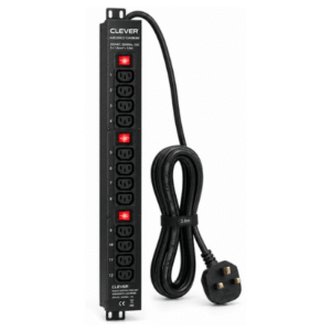 Clever (China) Vertical 12-Way IEC C13 PDU with Three 16A Lighted Switches - AUE2250C2-12AVBKMB price in srilanka