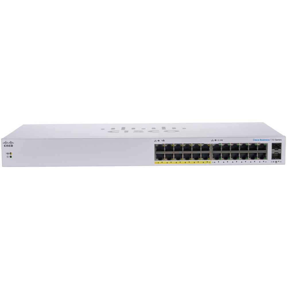 Cisco 24-Port Gigabit Partial PoE Unmanaged Switch with 2×1G SFP-CBS110-24PP-EU price in srilanka