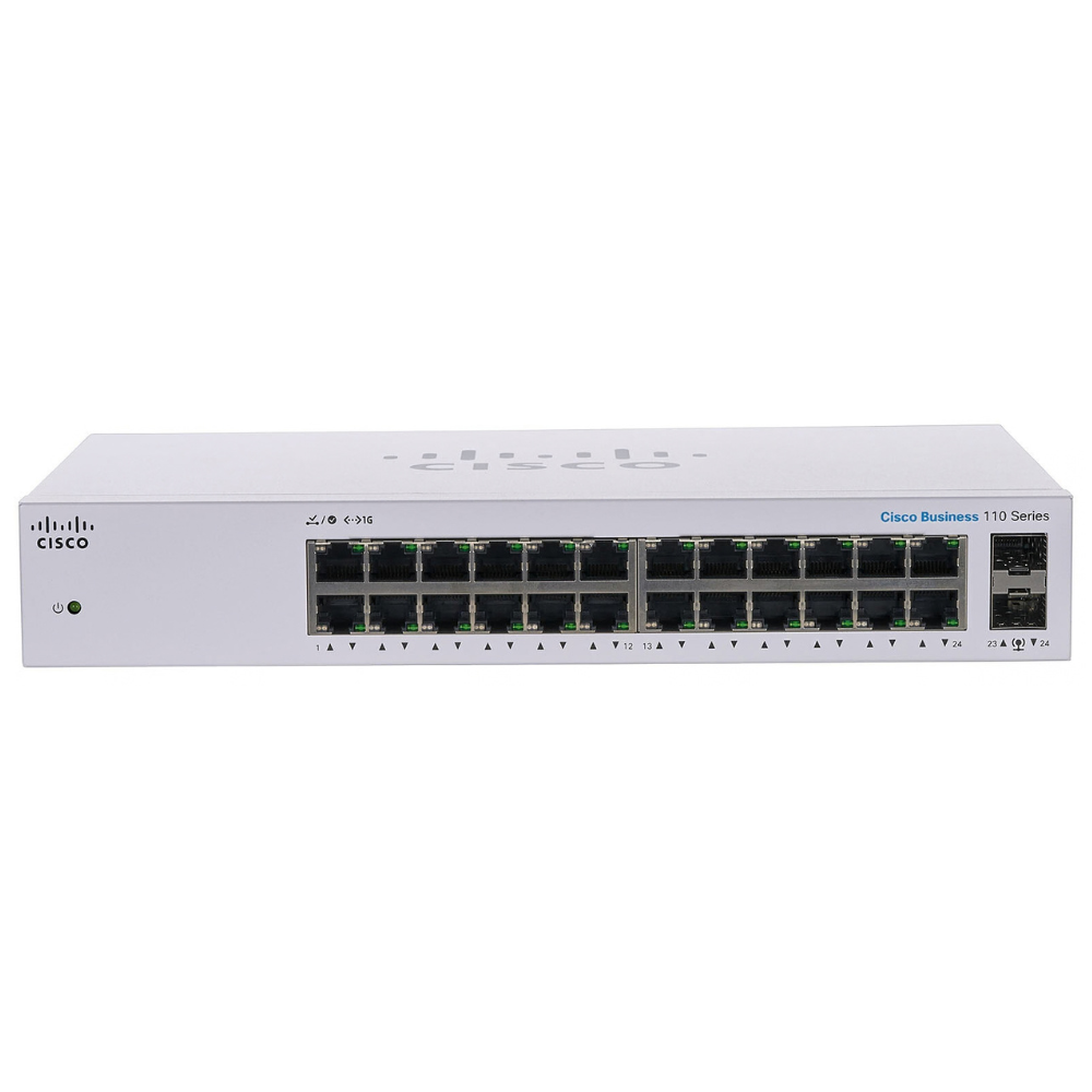 Cisco 24-Port Gigabit Unmanaged Switch with 2×1G SFP-CBS110-24T-EU price in srilanka
