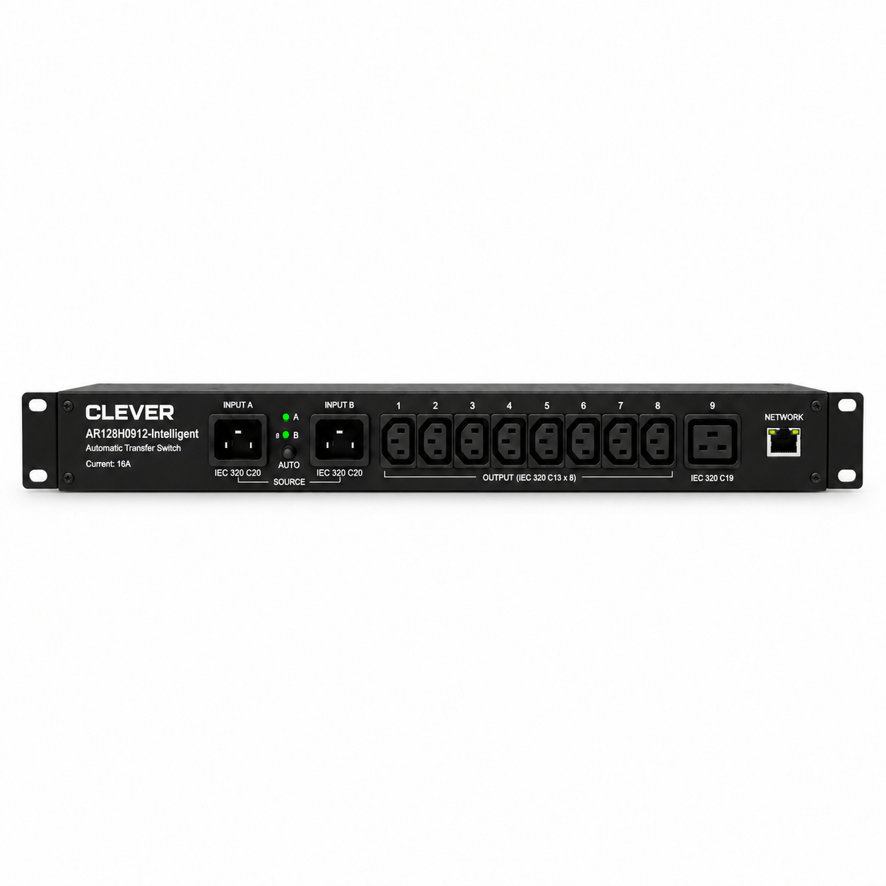 Clever (China) Intelligent 1U 16A Automatic Transfer Switch with SNMP Support - AR128H0912-Intelligent price in srilanka