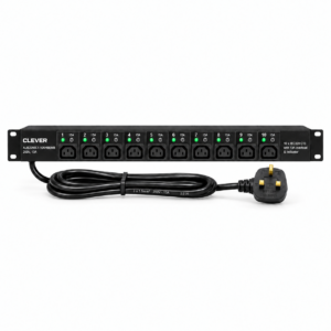 Clever (China) 1U 10-Way IEC C13 Rack PDU with Overload Protection and BS1363 Plug - AUE2250C1-10AHBEMB price in srilanka
