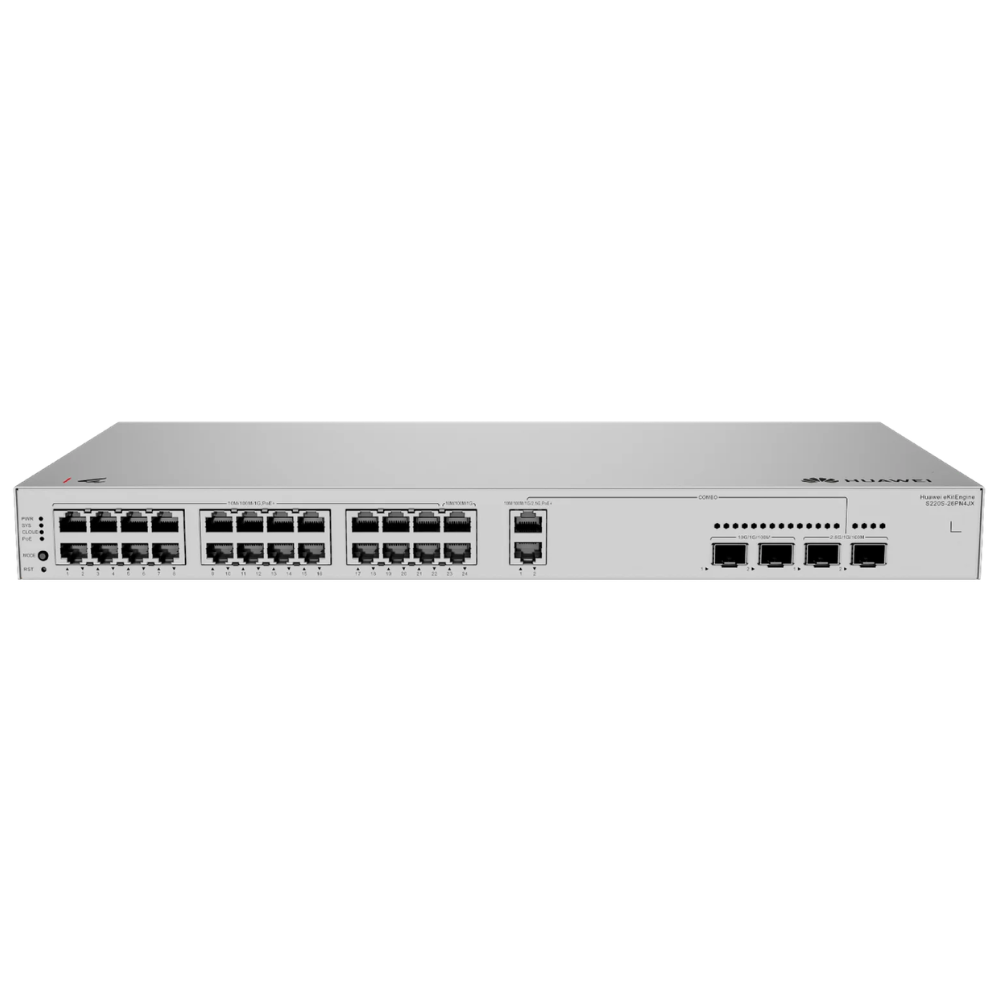 Huawei eKitEngine 24-Port Gigabit PoE+ L2 Managed Switch with 2×10GE SFP+ & 2×2.5GE SFP-S220S-24LP4JX price in srilanka