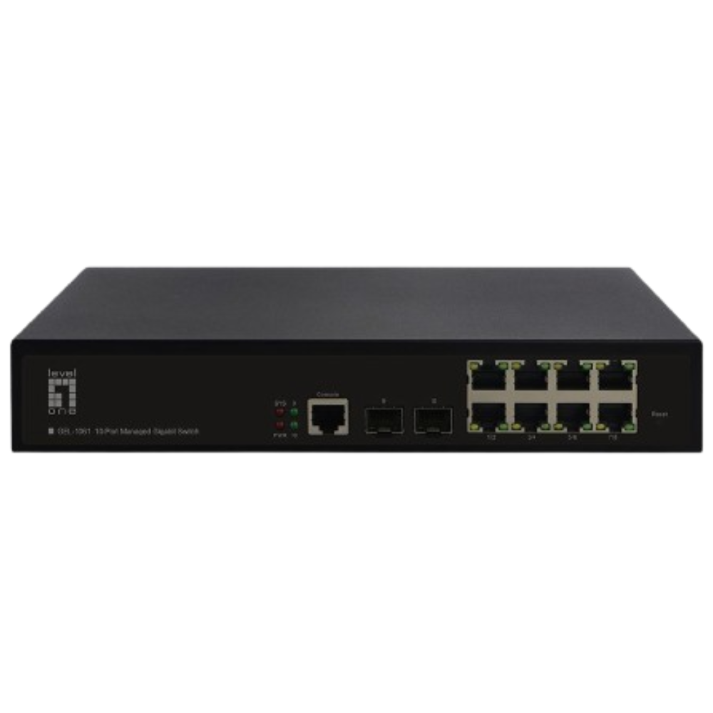 Level One (Germany) 10-Port L2 Managed Gigabit Switch with 2SFP-GEL-1061 price in srilanka