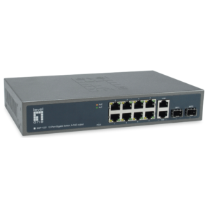 Level One (Germany) 12-Port Gigabit PoE Unmanaged Switch with 2 SFP Slots - GEP-1221 price in srilanka