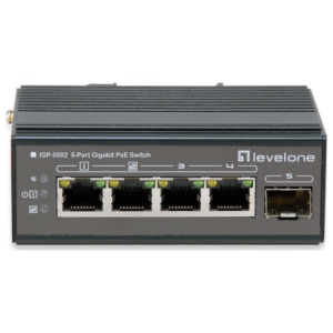 Level One (Germany) 5-Port Industrial Gigabit Unmanaged PoE+ Switch with SFP Uplink - IGP-0502 price in srilanka