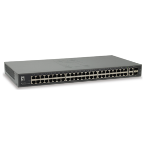 Level One (Germany) 50-Port Fast Ethernet Unmanaged Switch with 2 Gigabit Combo Uplinks - FGU-5021 price in srilanka