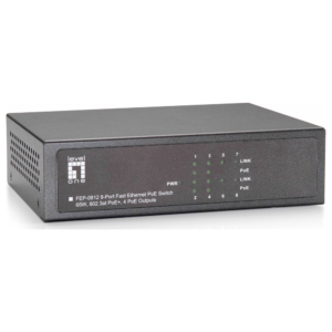 Level One (Germany) 8-Port Fast Ethernet Unmanaged PoE Switch with 4 PoE Outputs - FEP-0812 price in srilanka