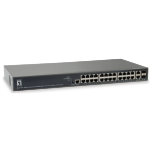 Level One (Germany) Turing 26-Port Gigabit PoE L3 Lite Managed Switch with 2 SFP/RJ45 Combo Ports - GEP-2681 price in srilanka