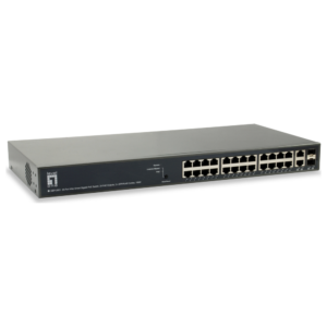 Level One (Germany) Turing 26-Port Gigabit PoE Web Smart Managed Switch with 2 SFP/RJ45 Combo Ports - GEP-2651 price in srilanka