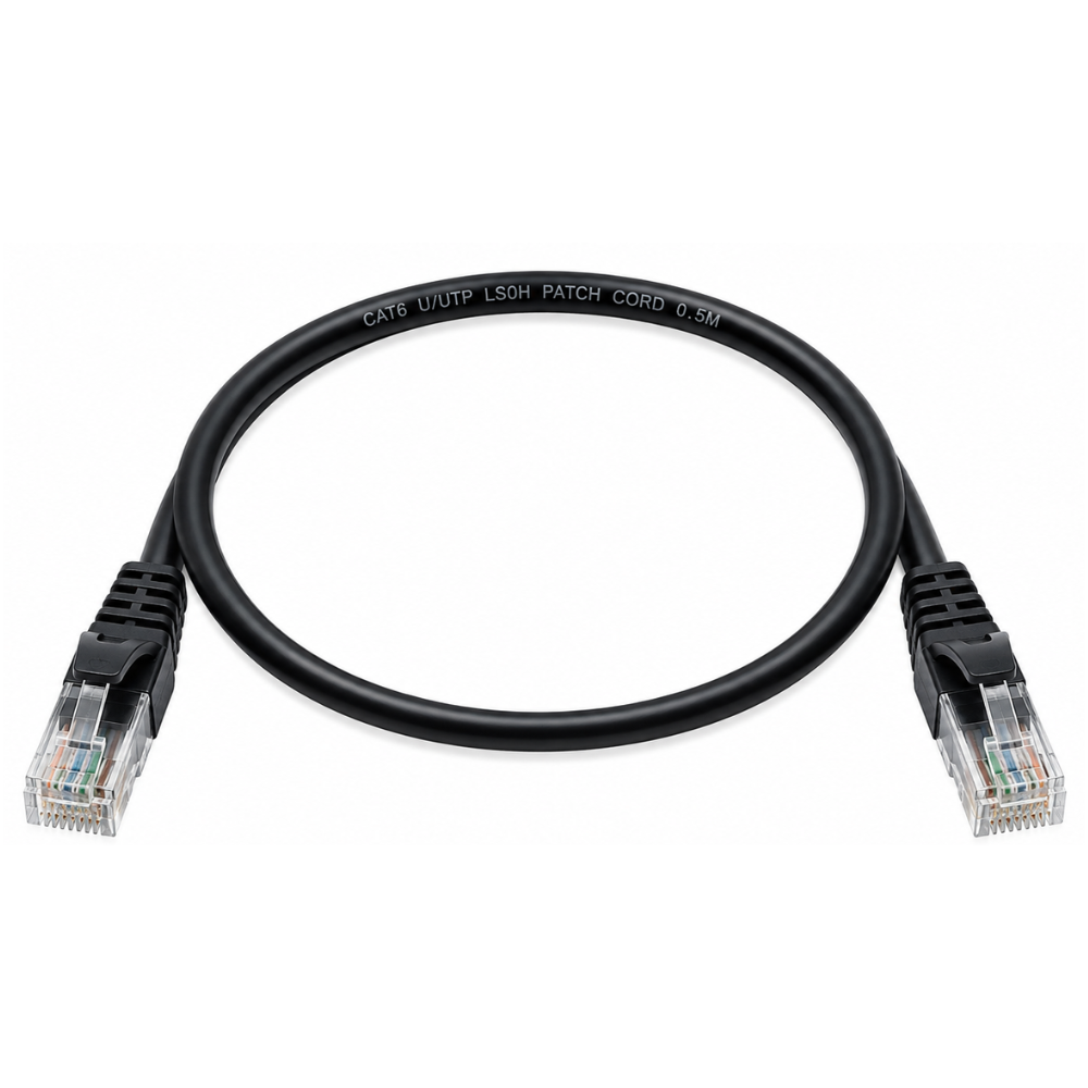 Molex (USA) PowerCat 6 U/UTP Black Patch Cord LS0H price in srilanka