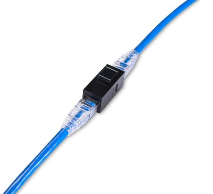 Equip (Germany) Cat6 Unshielded Keystone Inline Coupler RJ45 F/F 250MHz 1Gbit PoE++ Snap-In – 125579 - Image 4