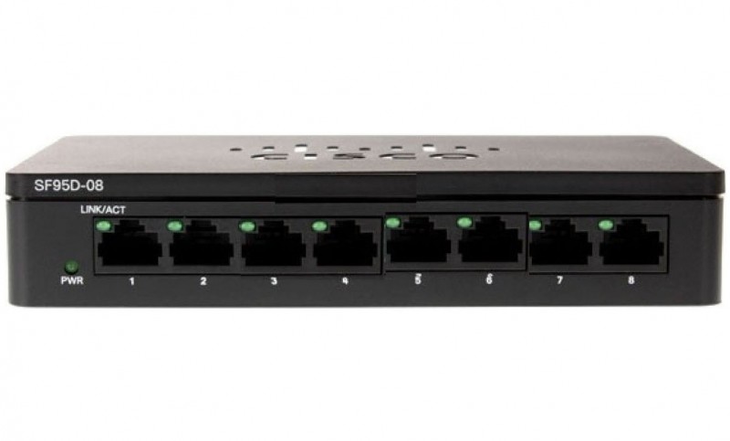 Cisco SF95D-08 eight-port Fast Ethernet desktop switch