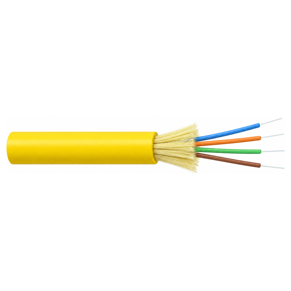 IKCOM (Canada) 4C Indoor Single Mode 9/125 Tight Buffer Fiber Optic Cable PVC Per Meter - IK-FOC-GJFJV-04-09R price in srilanka