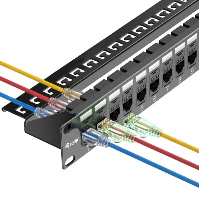 Equip (Germany) Cat6 Unshielded Keystone Inline Coupler RJ45 F/F 250MHz 1Gbit PoE++ Snap-In – 125579 - Image 5