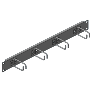 TIMIK (Canada) 19" Horizontal Cable Manager with Steel D Rings 1U - 19A 19HCMD1U price in srilanka