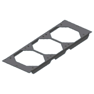 TIMIK (Canada) Top & Bottom Fan Plate Fully Punched No Fans 440x130mm - 19A TBFPF price in srilanka