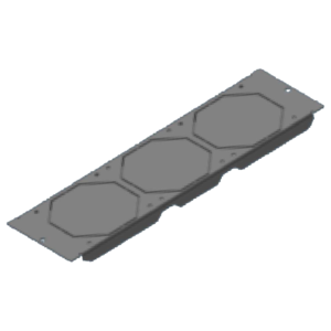 TIMIK (Canada) Top & Bottom Fan Plate Semi Punched No Fans 440x130mm - 19A TBFPS price in srilanka