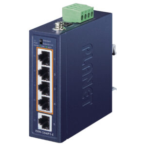 PLANET (Taiwan) 5-Port Industrial Unmanaged Fast Ethernet PoE+ Switch - ISW-504PT-E price in srilanka